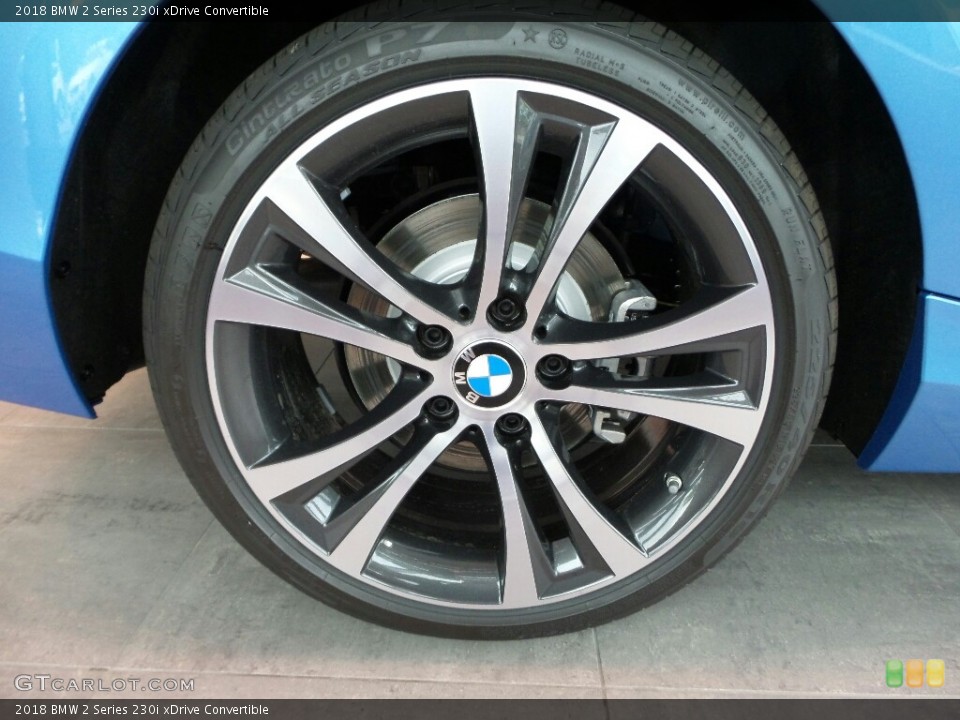 2018 BMW 2 Series 230i xDrive Convertible Wheel and Tire Photo #123283482
