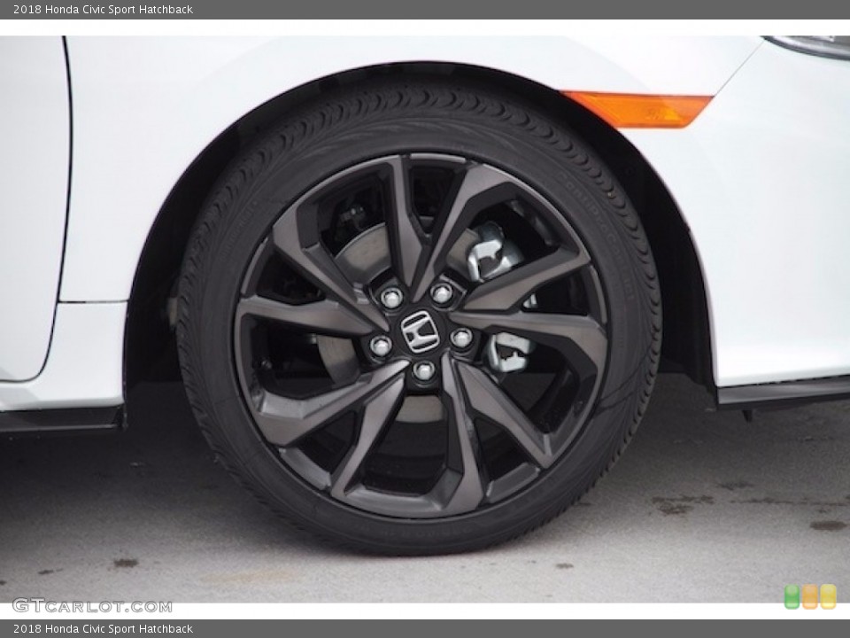 2018 Honda Civic Sport Hatchback Wheel and Tire Photo #123394360
