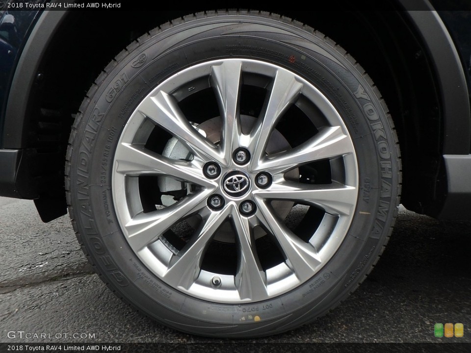 2018 Toyota RAV4 Limited AWD Hybrid Wheel and Tire Photo #123490361