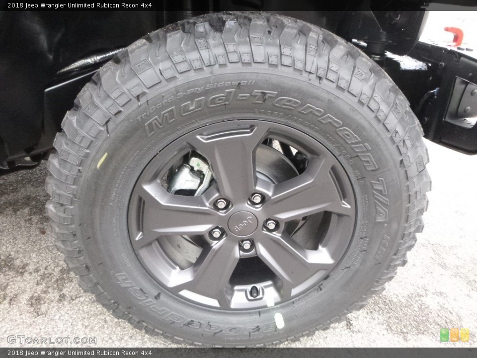 2018 Jeep Wrangler Unlimited Rubicon Recon 4x4 Wheel and Tire Photo #123529373