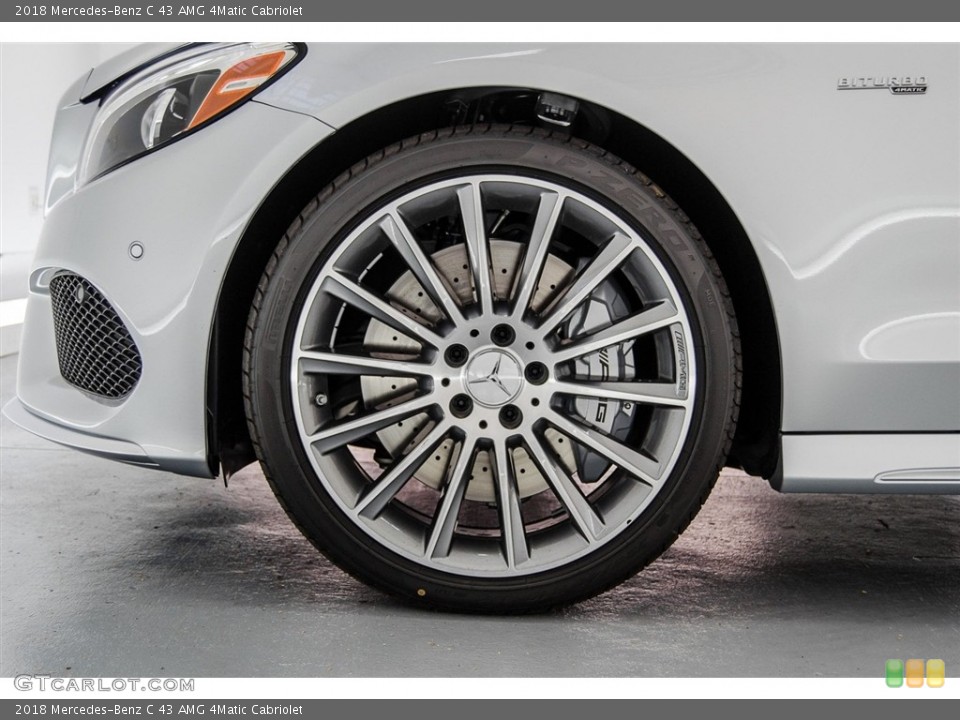 2018 Mercedes-Benz C 43 AMG 4Matic Cabriolet Wheel and Tire Photo #123530354