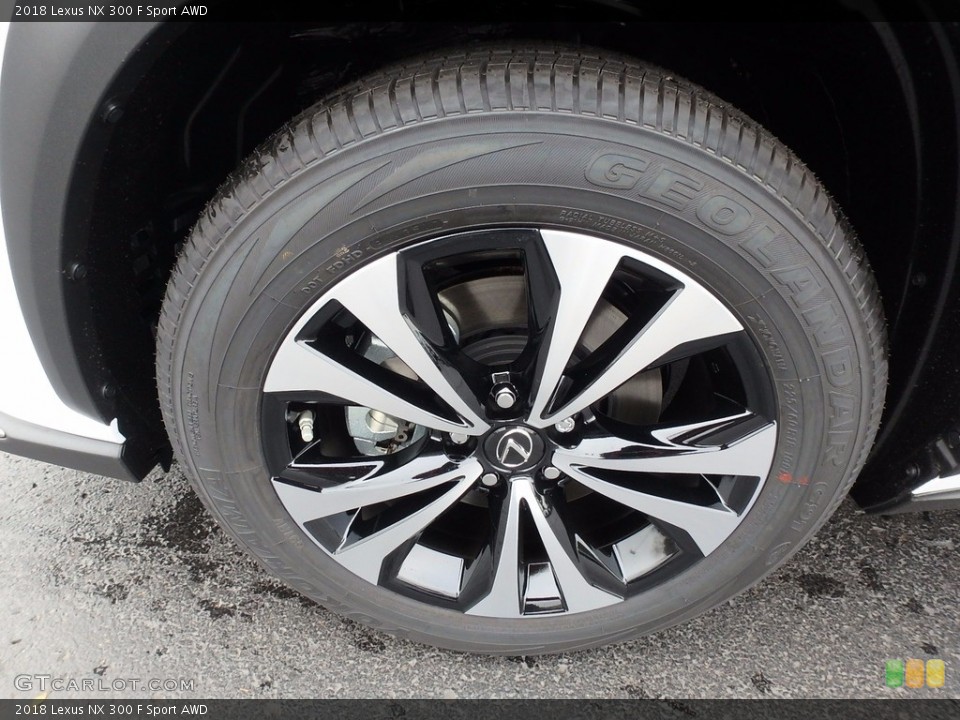 2018 Lexus NX 300 F Sport AWD Wheel and Tire Photo #123530762