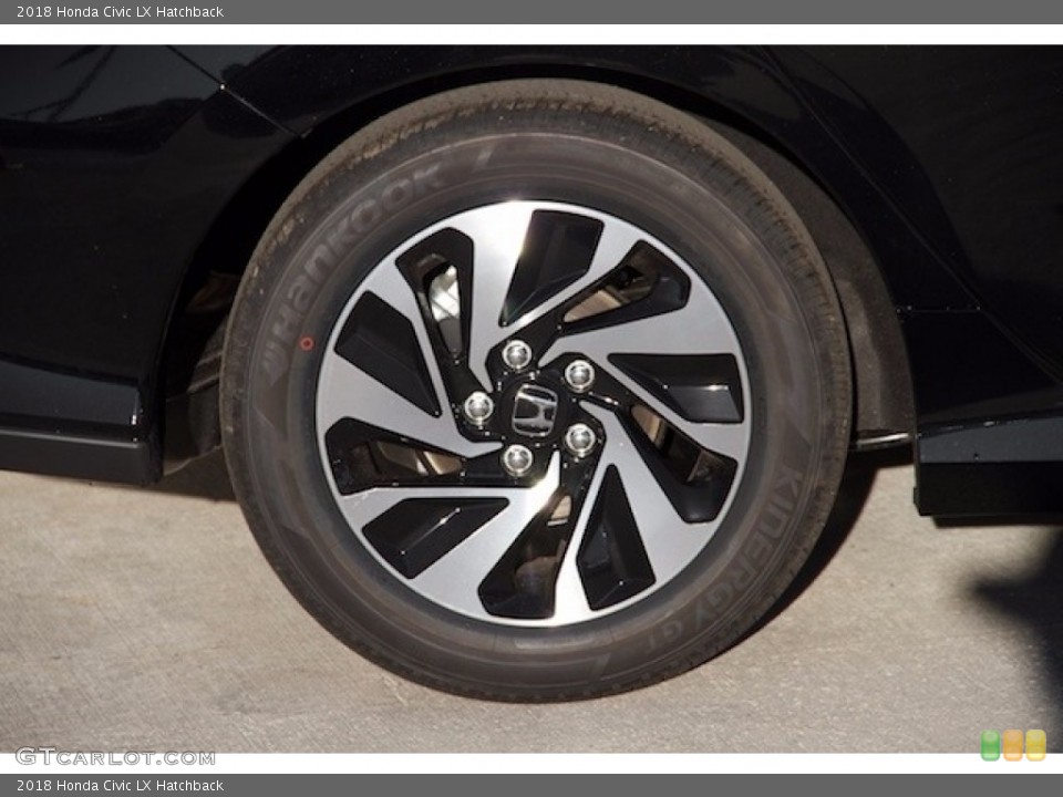 2018 Honda Civic LX Hatchback Wheel and Tire Photo #123549556