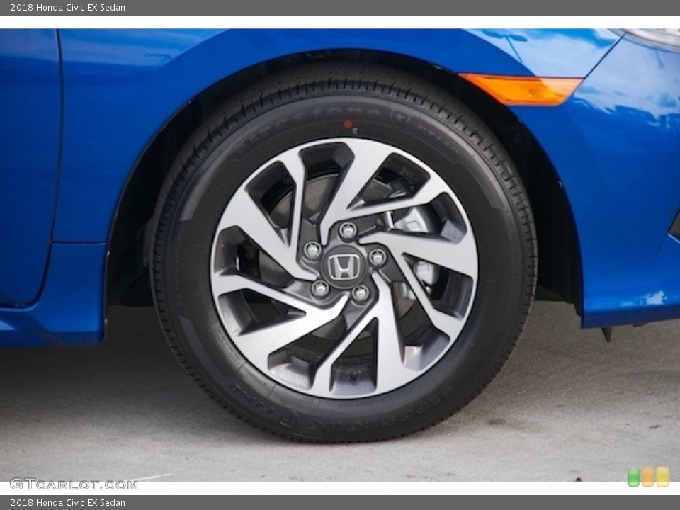 2018 Honda Civic EX Sedan Wheel and Tire Photo #123552676
