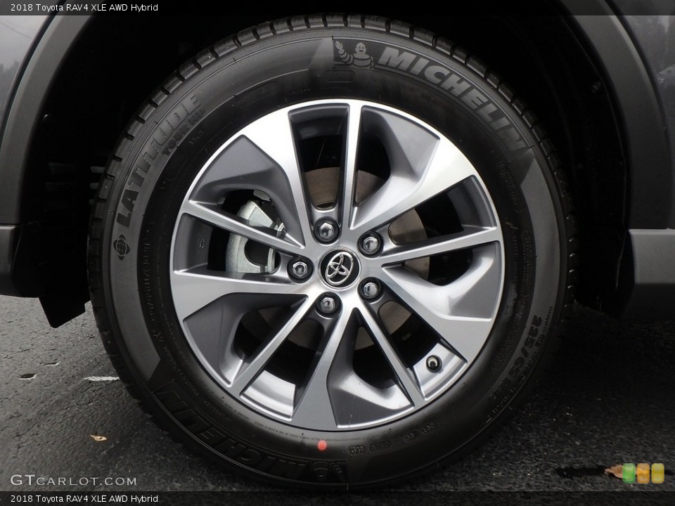 2018 Toyota RAV4 XLE AWD Hybrid Wheel and Tire Photo #123554464