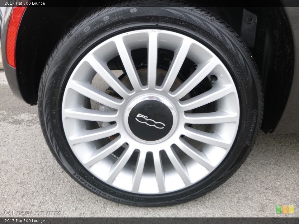 2017 Fiat 500 Lounge Wheel and Tire Photo #123565480