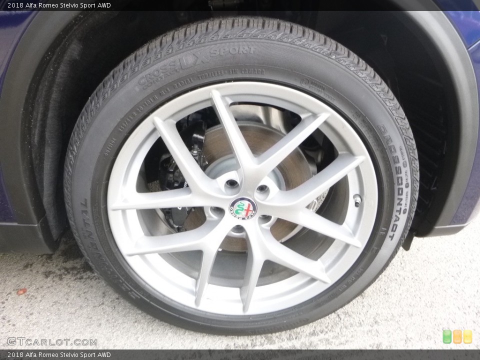 2018 Alfa Romeo Stelvio Sport AWD Wheel and Tire Photo #123576043