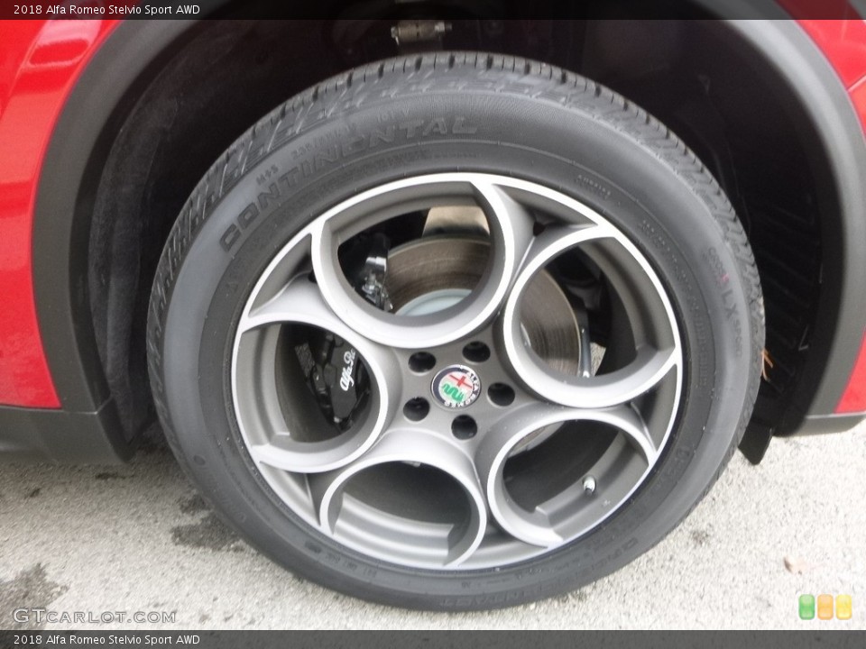 2018 Alfa Romeo Stelvio Sport AWD Wheel and Tire Photo #123576763