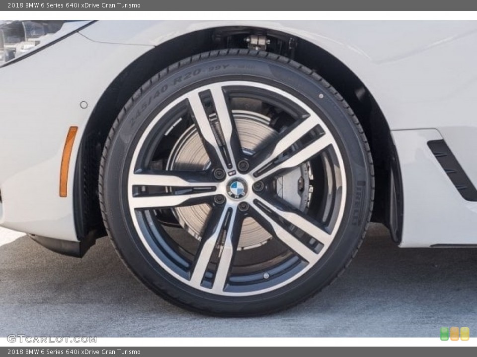 2018 BMW 6 Series 640i xDrive Gran Turismo Wheel and Tire Photo #123579574