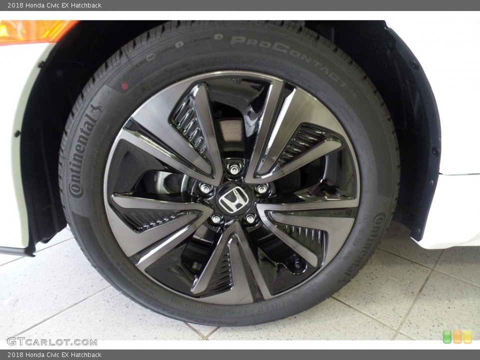 2018 Honda Civic EX Hatchback Wheel and Tire Photo #123602561