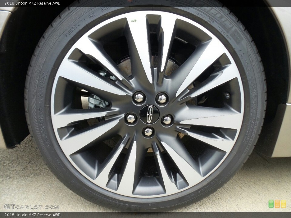 2018 Lincoln MKZ Reserve AWD Wheel and Tire Photo #123617437