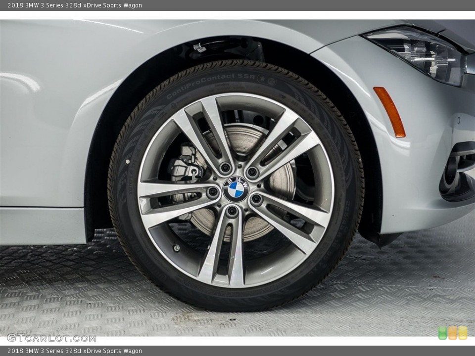 2018 BMW 3 Series 328d xDrive Sports Wagon Wheel and Tire Photo #123705563