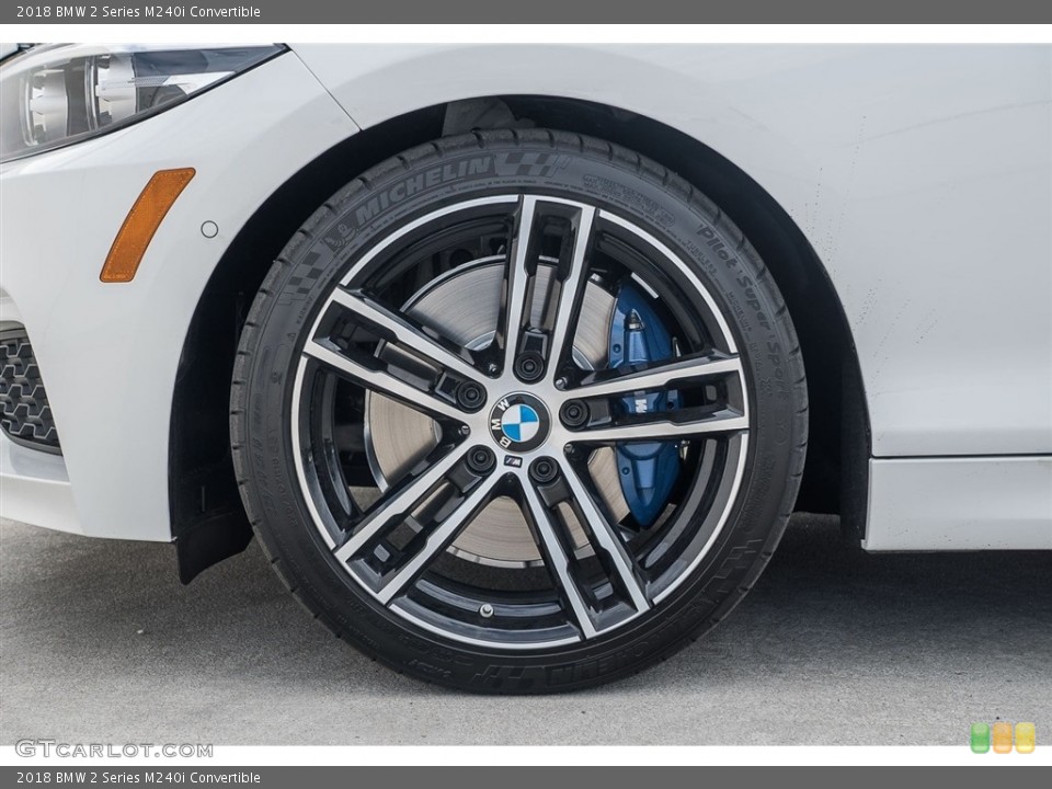 2018 BMW 2 Series M240i Convertible Wheel and Tire Photo #123706250