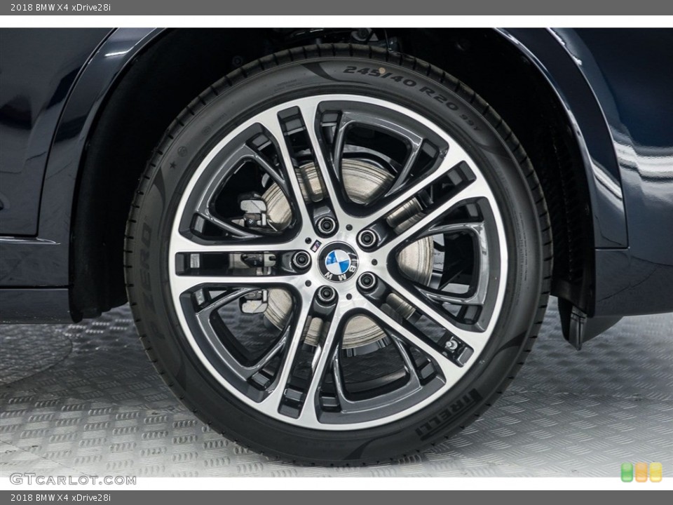 2018 BMW X4 xDrive28i Wheel and Tire Photo #123708695