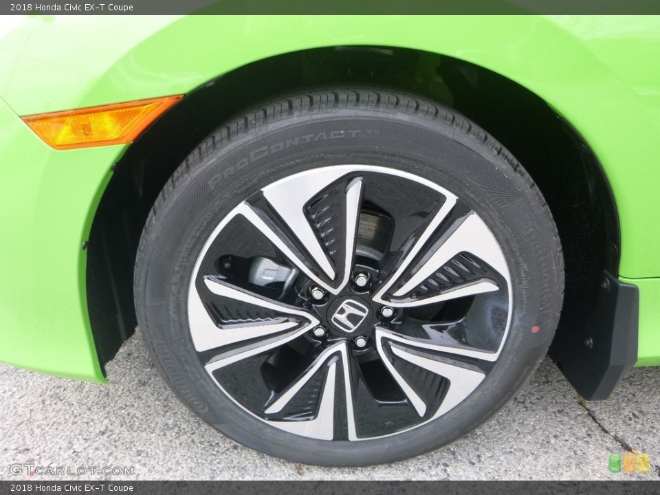 2018 Honda Civic EX-T Coupe Wheel and Tire Photo #123712307