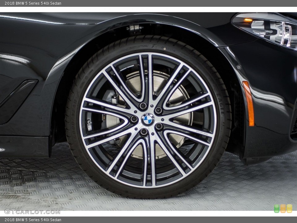 2018 BMW 5 Series 540i Sedan Wheel and Tire Photo #123712847