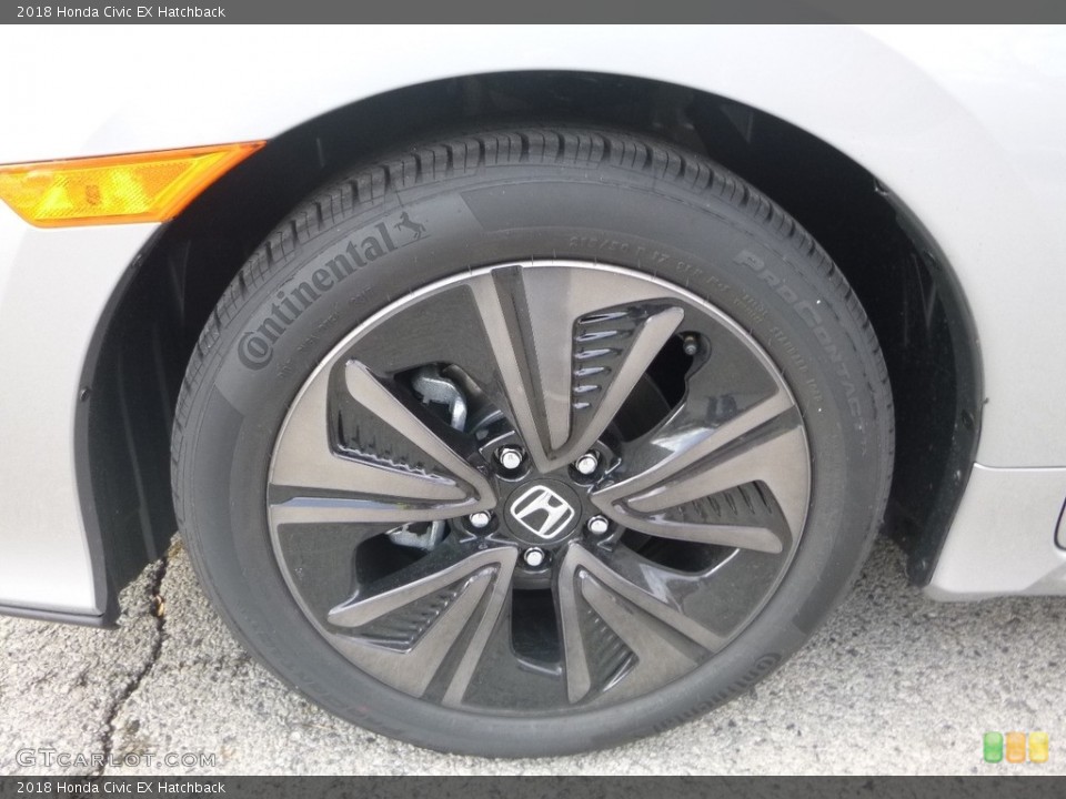 2018 Honda Civic EX Hatchback Wheel and Tire Photo #123714038
