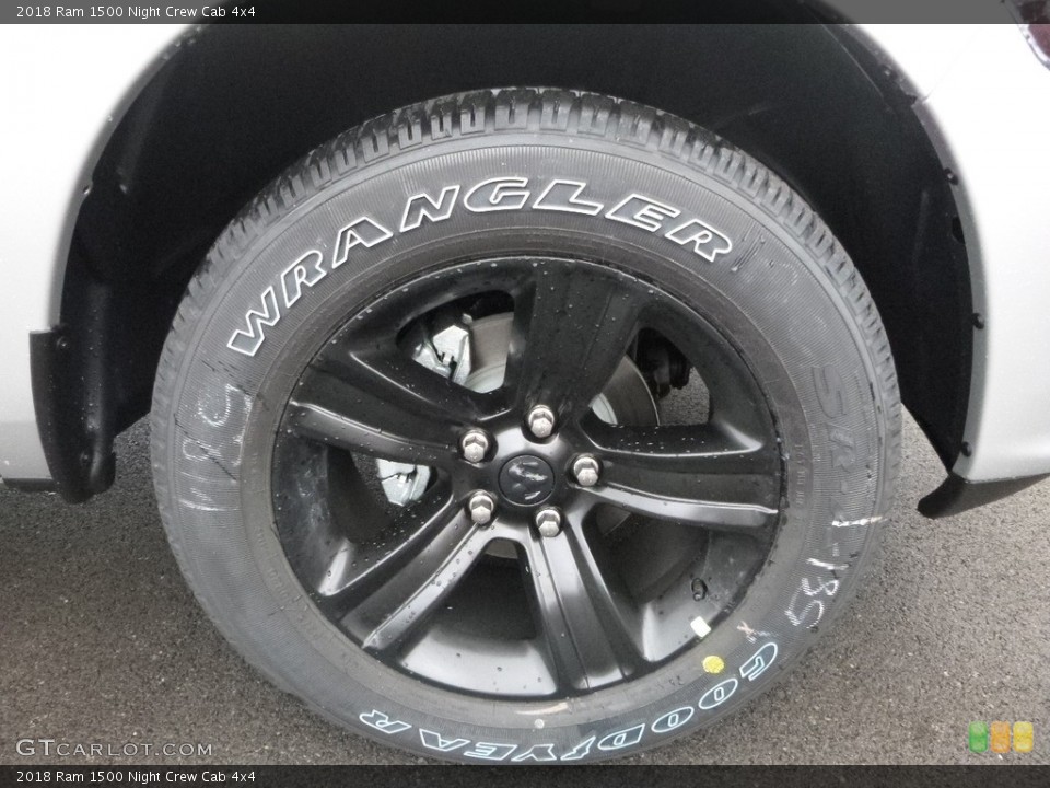 2018 Ram 1500 Night Crew Cab 4x4 Wheel and Tire Photo #123728285