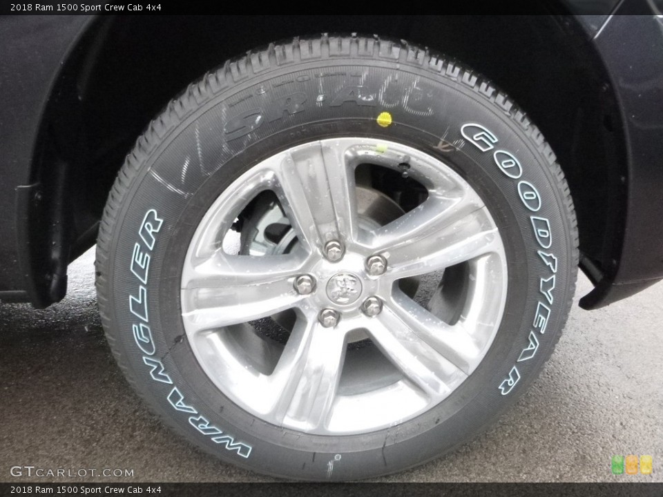 2018 Ram 1500 Sport Crew Cab 4x4 Wheel and Tire Photo #123738209