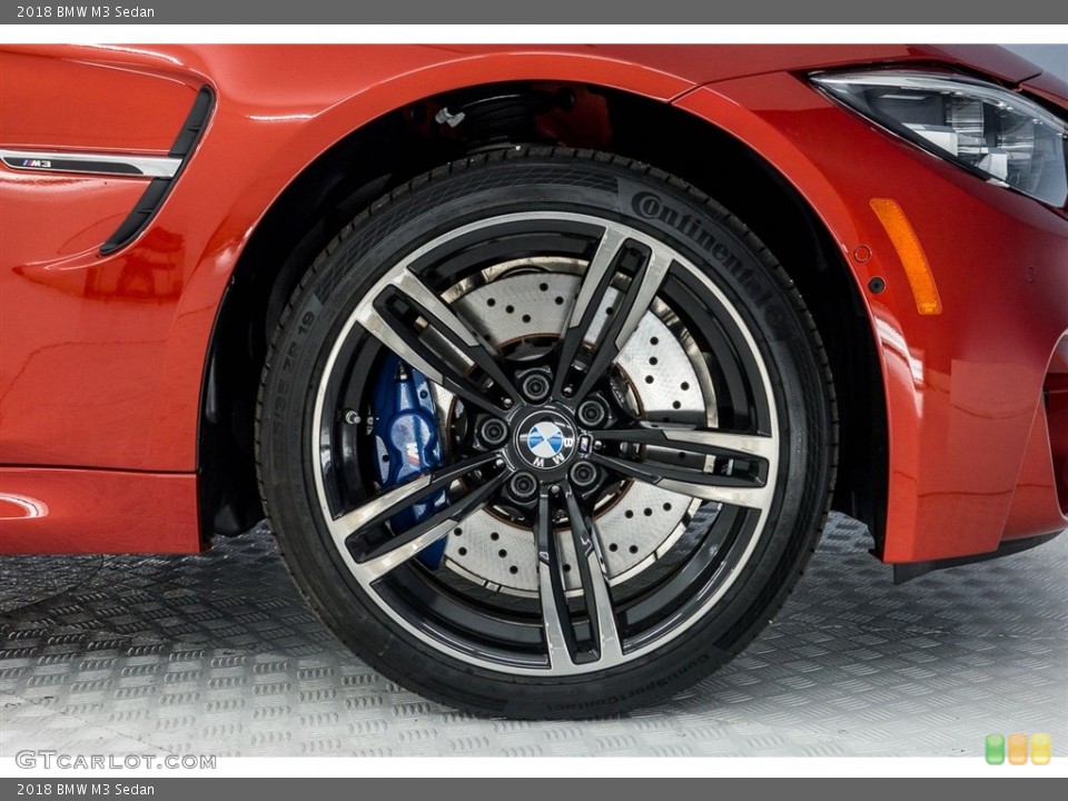 2018 BMW M3 Sedan Wheel and Tire Photo #123743516