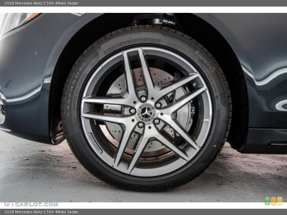2018 Mercedes-Benz S 560 4Matic Sedan Wheel and Tire Photo #123790892