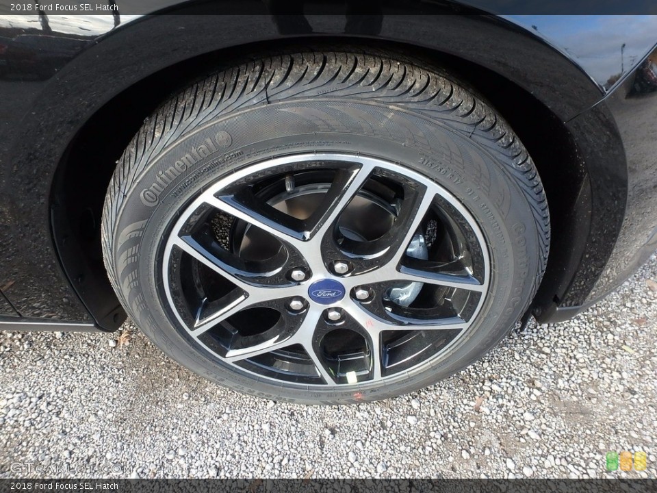 2018 Ford Focus SEL Hatch Wheel and Tire Photo #123843423