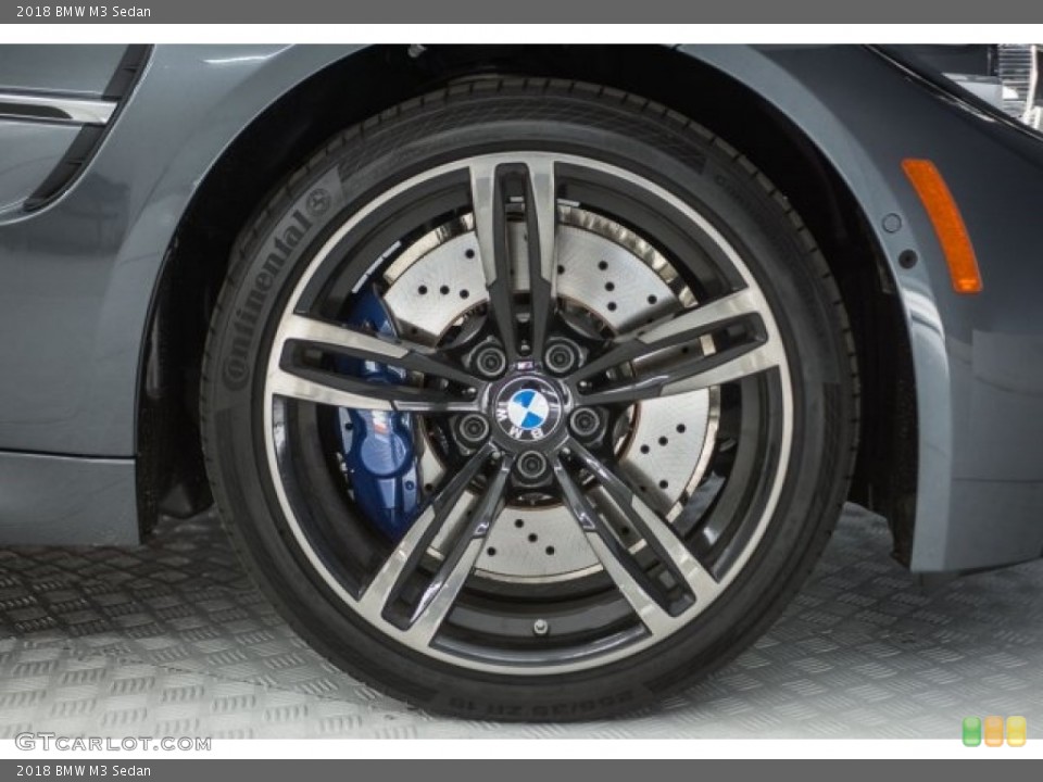 2018 BMW M3 Sedan Wheel and Tire Photo #123959988