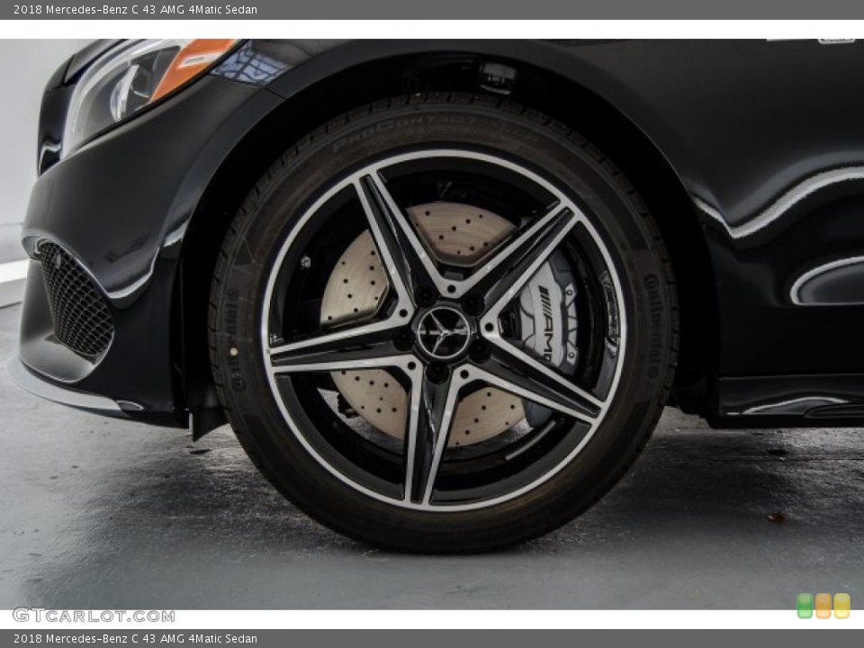 2018 Mercedes-Benz C 43 AMG 4Matic Sedan Wheel and Tire Photo #124048174
