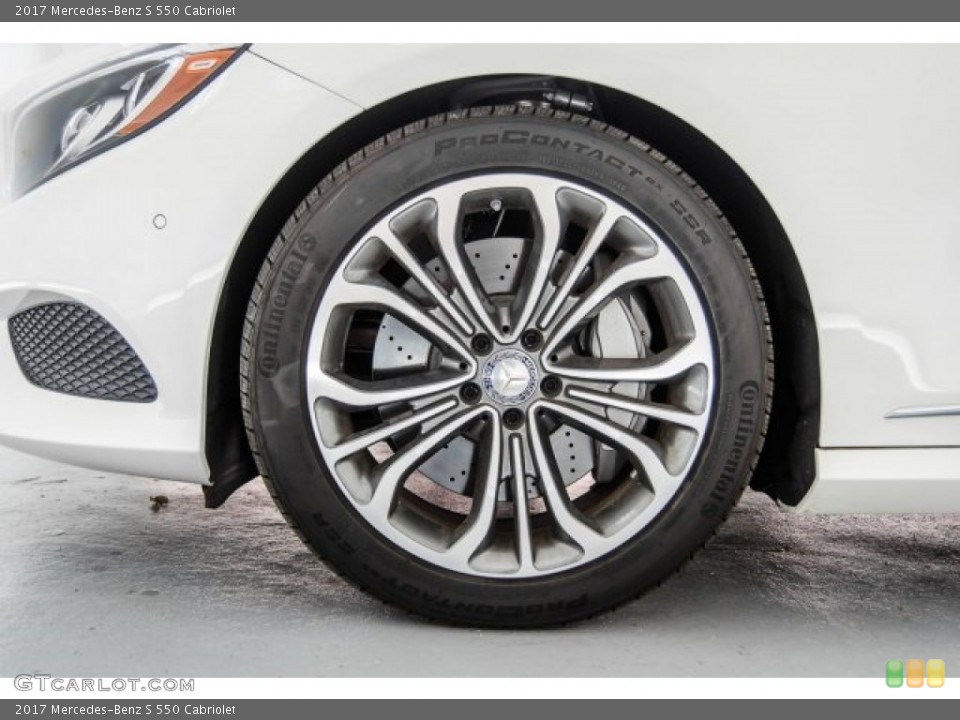2017 Mercedes-Benz S 550 Cabriolet Wheel and Tire Photo #124107974