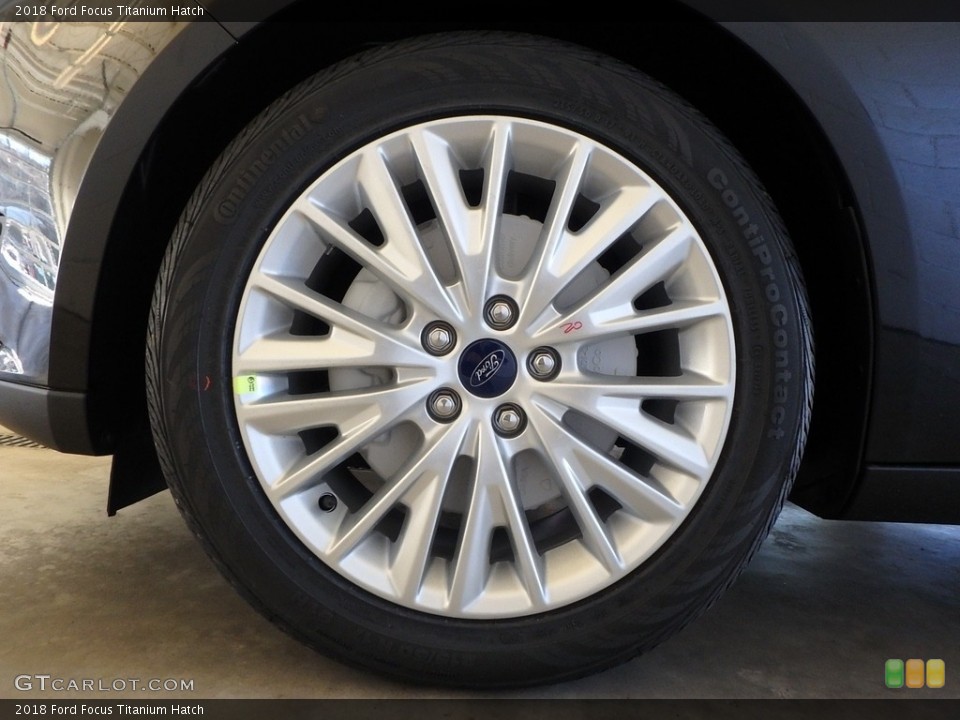 2018 Ford Focus Titanium Hatch Wheel and Tire Photo #124109041