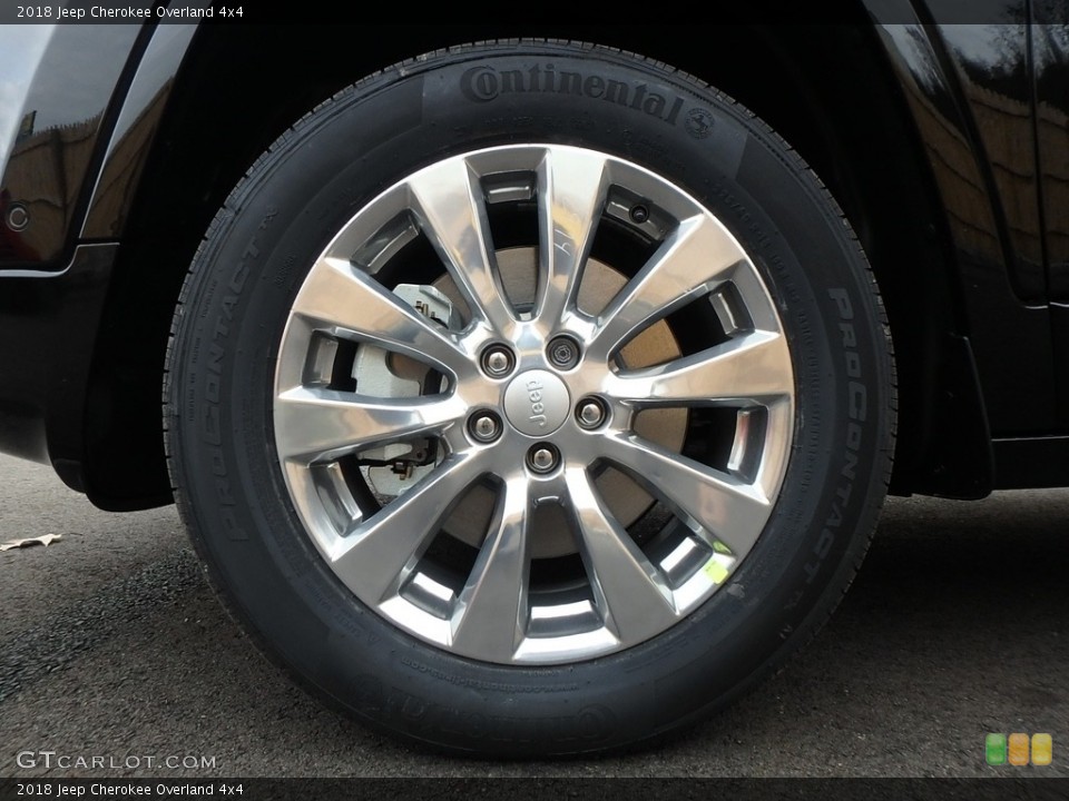 2018 Jeep Cherokee Overland 4x4 Wheel and Tire Photo #124150693