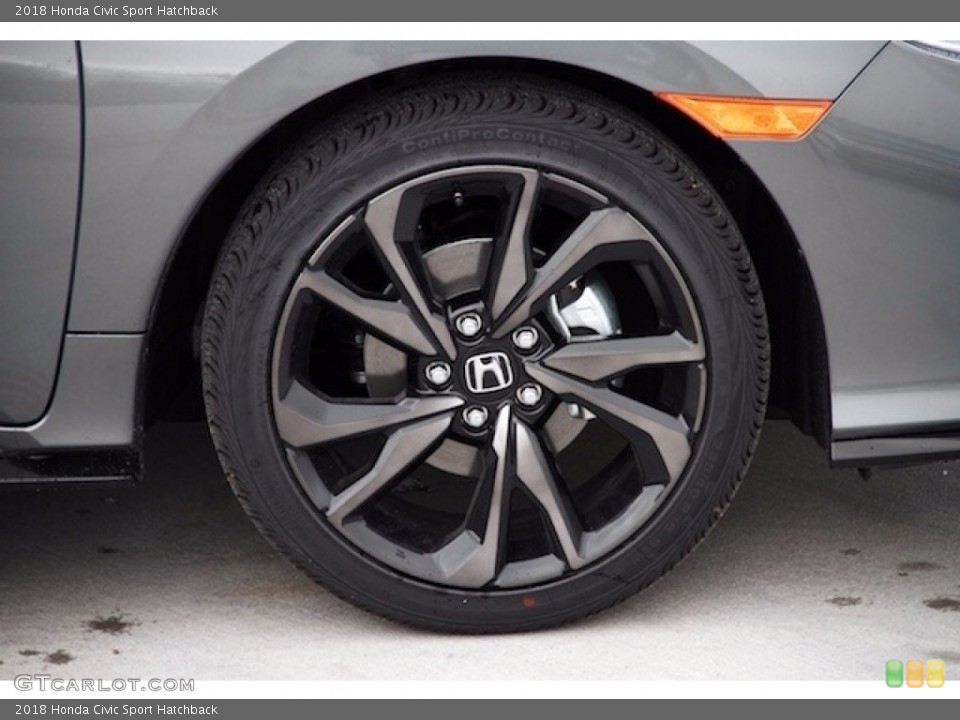 2018 Honda Civic Sport Hatchback Wheel and Tire Photo #124195277