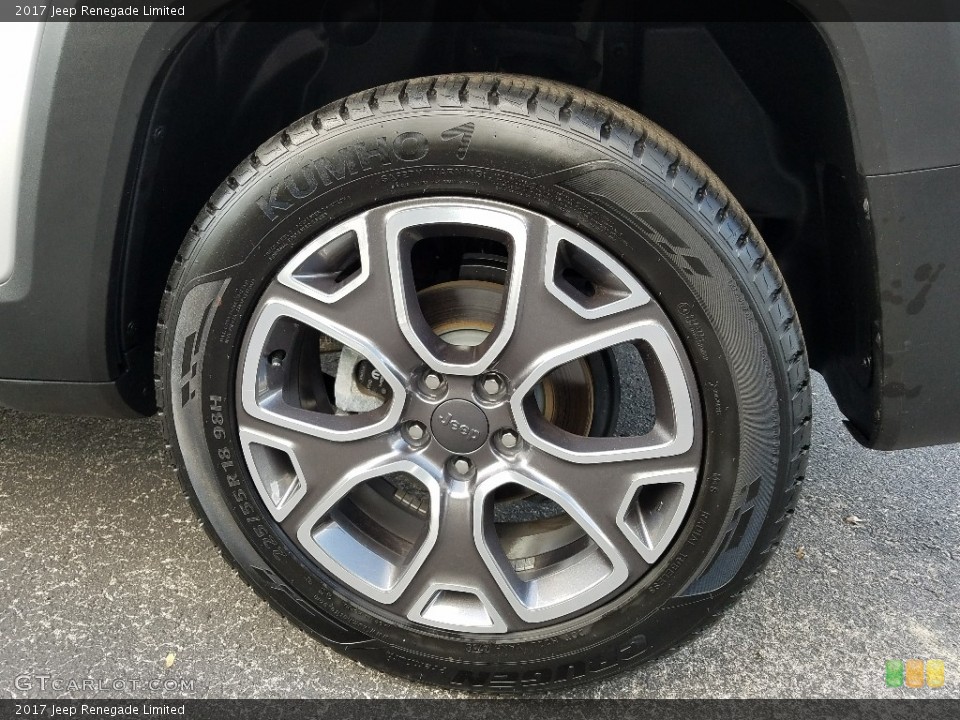 2017 Jeep Renegade Limited Wheel and Tire Photo #124257581