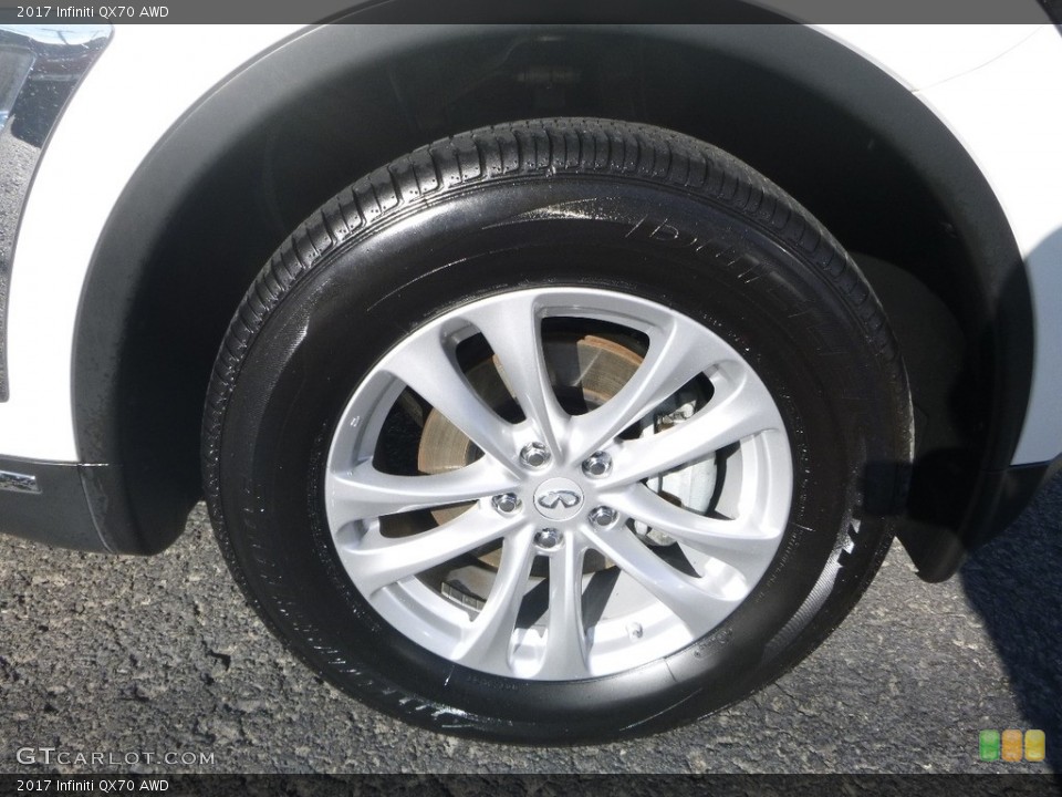 2017 Infiniti QX70 AWD Wheel and Tire Photo #124265382