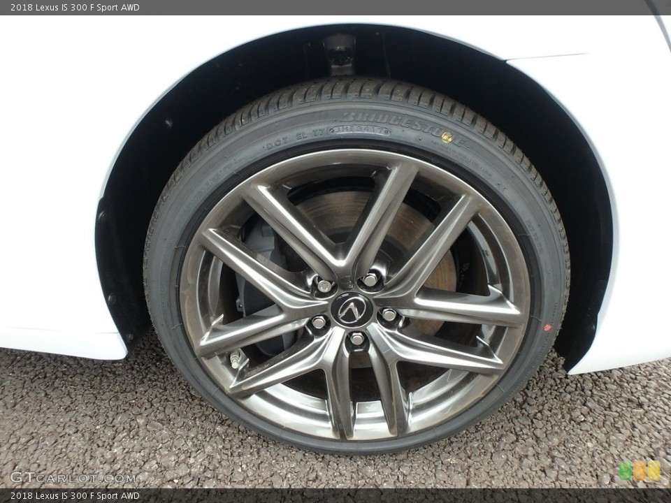 2018 Lexus IS 300 F Sport AWD Wheel and Tire Photo #124296660