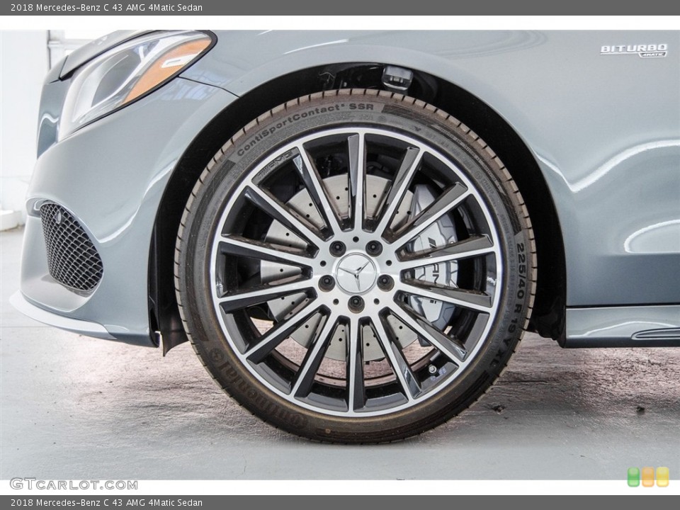 2018 Mercedes-Benz C 43 AMG 4Matic Sedan Wheel and Tire Photo #124317701