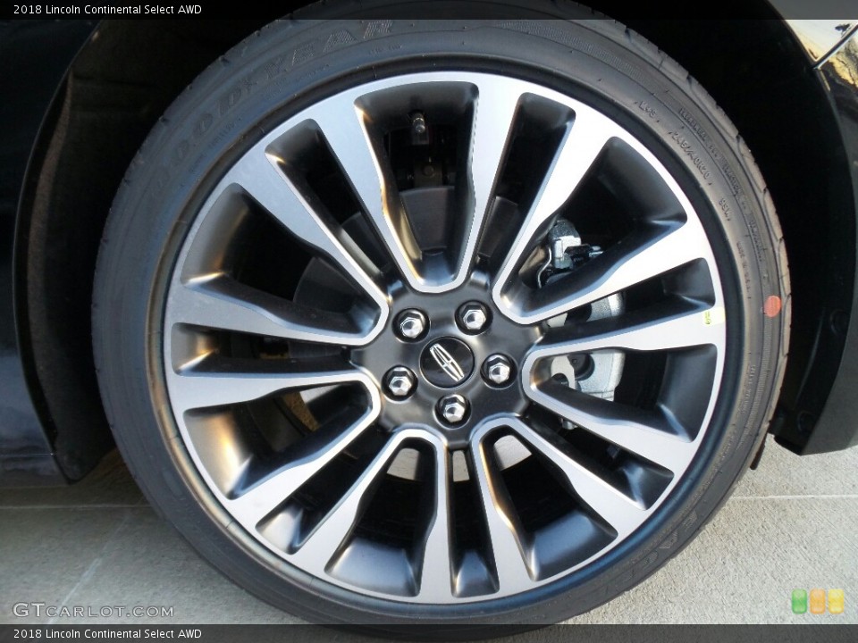 2018 Lincoln Continental Select AWD Wheel and Tire Photo #124326158