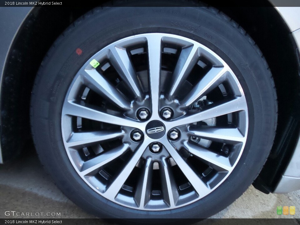 2018 Lincoln MKZ Hybrid Select Wheel and Tire Photo #124351333
