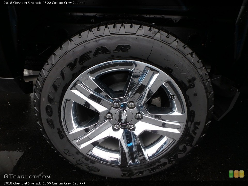 2018 Chevrolet Silverado 1500 Custom Crew Cab 4x4 Wheel and Tire Photo #124372230
