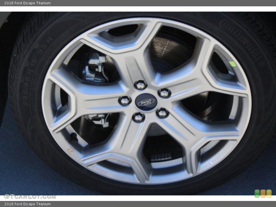 2018 Ford Escape Titanium Wheel and Tire Photo #124386701