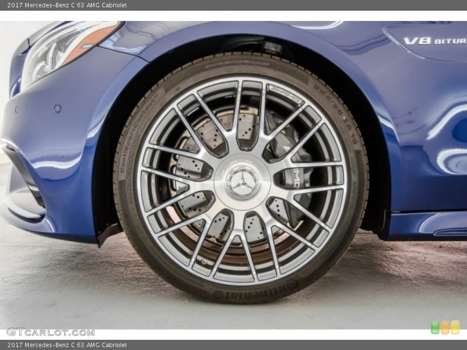 2017 Mercedes-Benz C 63 AMG Cabriolet Wheel and Tire Photo #124432618