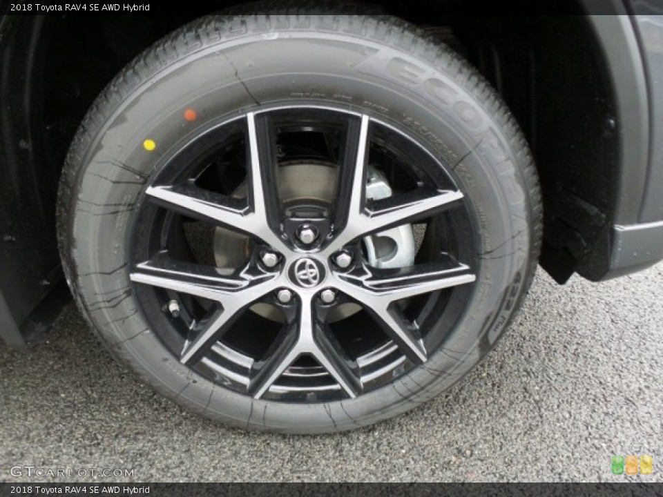 2018 Toyota RAV4 SE AWD Hybrid Wheel and Tire Photo #124462800