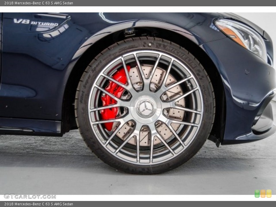 2018 Mercedes-Benz C 63 S AMG Sedan Wheel and Tire Photo #124479611