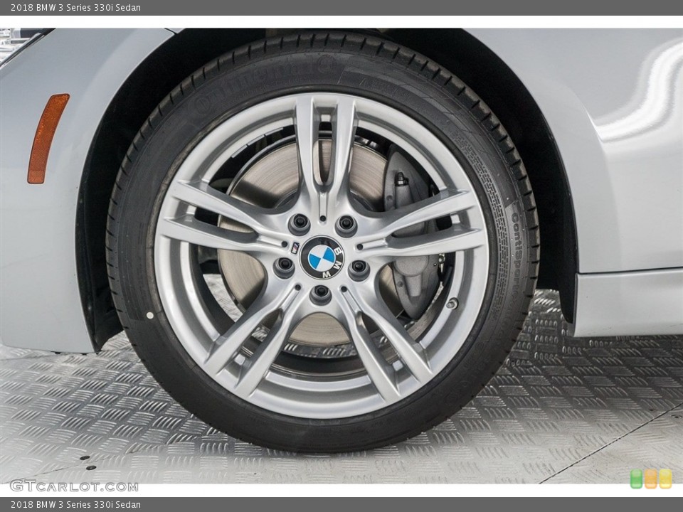 2018 BMW 3 Series 330i Sedan Wheel and Tire Photo #124681560
