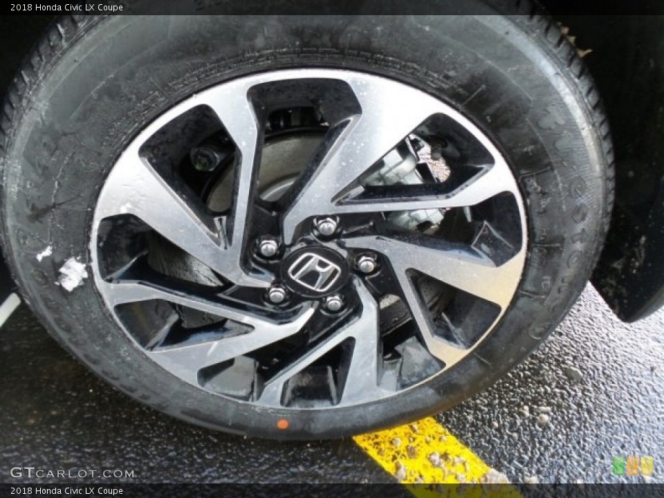 2018 Honda Civic LX Coupe Wheel and Tire Photo #124690803