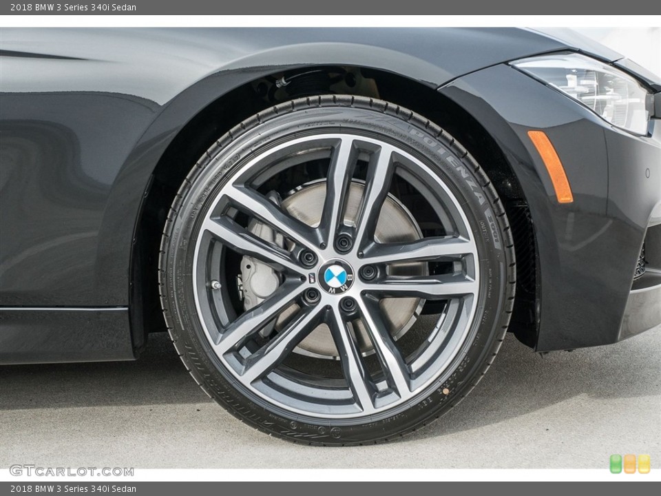 2018 BMW 3 Series 340i Sedan Wheel and Tire Photo #124774863