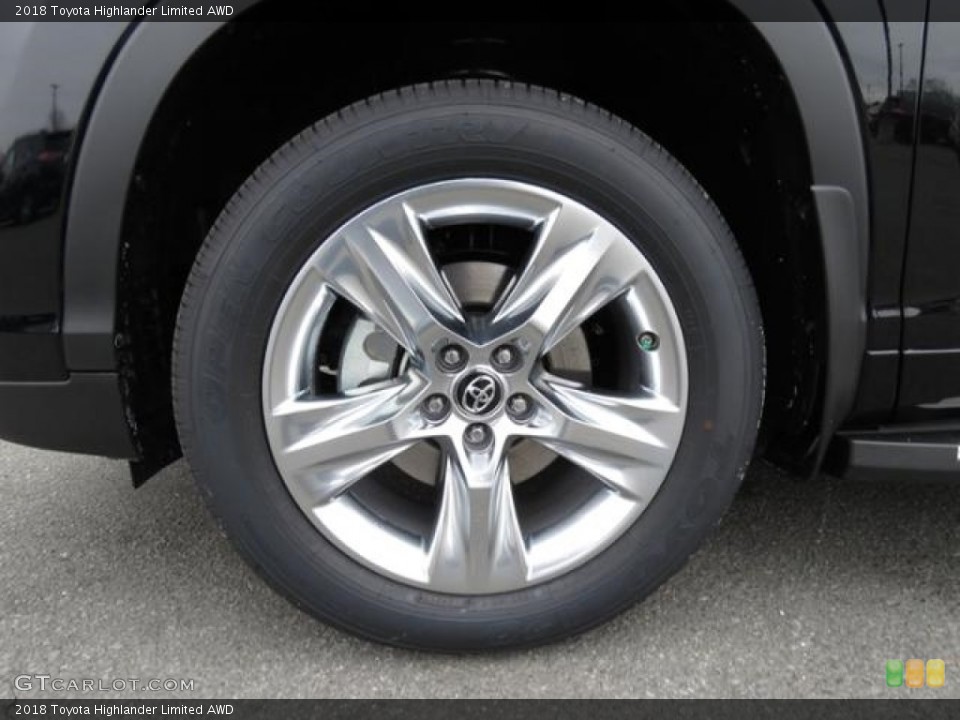 2018 Toyota Highlander Limited AWD Wheel and Tire Photo #124827670