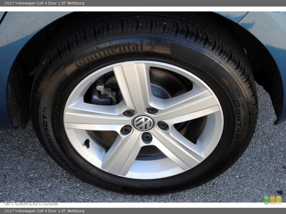 2017 Volkswagen Golf 4 Door 1.8T Wolfsburg Wheel and Tire Photo #124851540