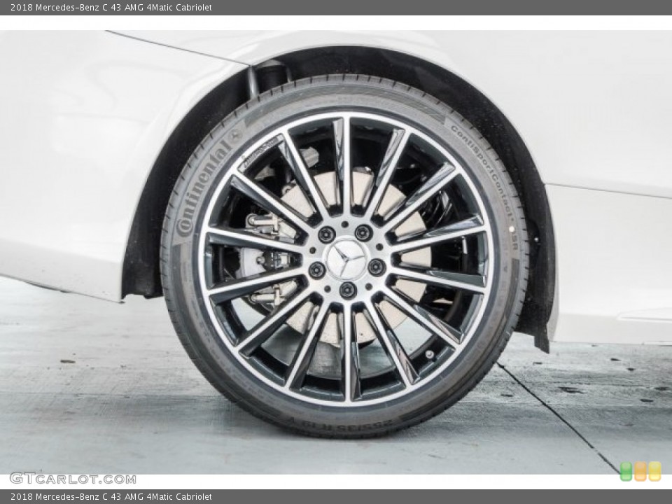 2018 Mercedes-Benz C 43 AMG 4Matic Cabriolet Wheel and Tire Photo #125128976