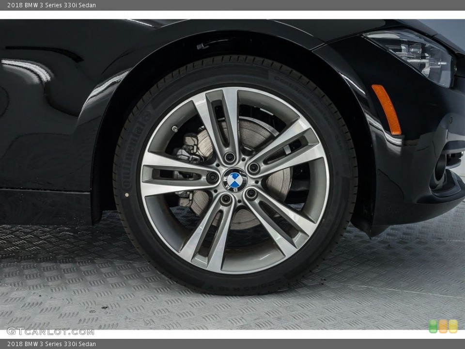 2018 BMW 3 Series 330i Sedan Wheel and Tire Photo #125231247